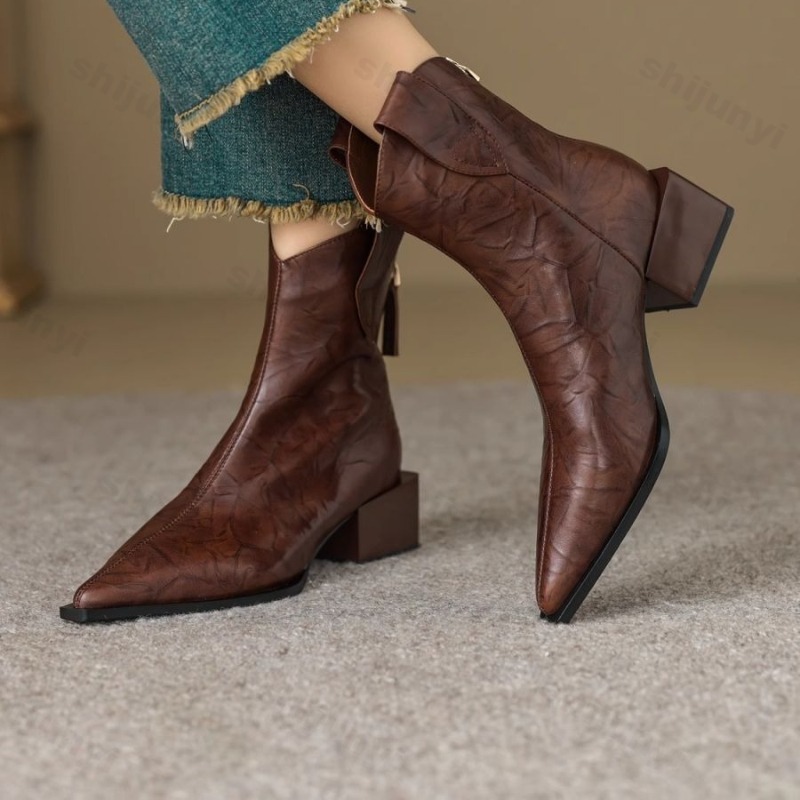 Western Cowgirl Boot - Mulheres ocidental cowgirl botas 2025 dedo