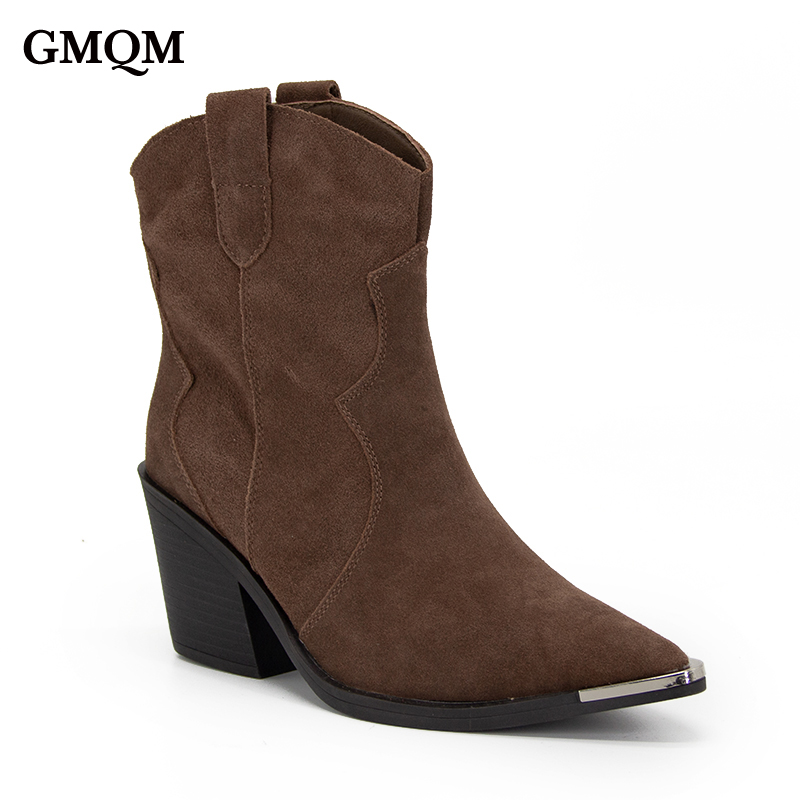 Western Cowgirl Boot - GMQM 2025 Botas femininas confortáveis no