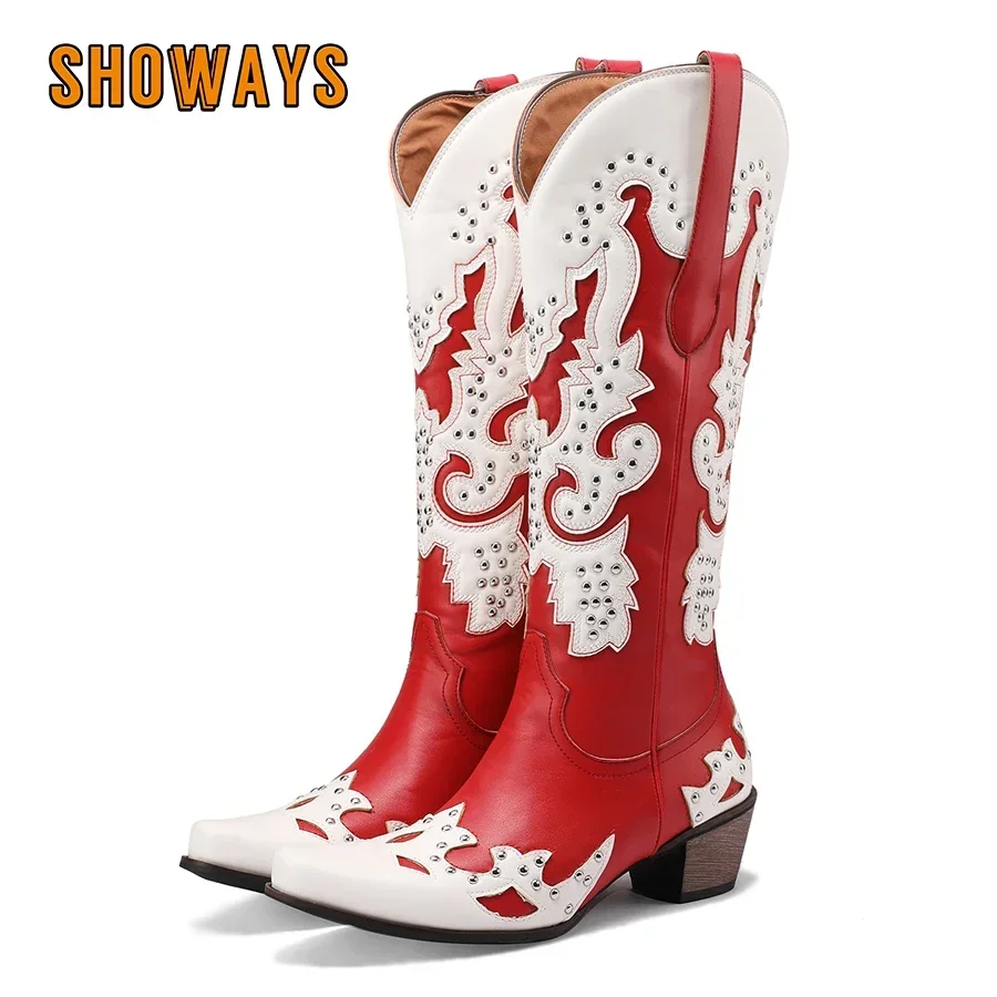Western Cowgirl Boot - Botas Femininas Western de Cano Alto,