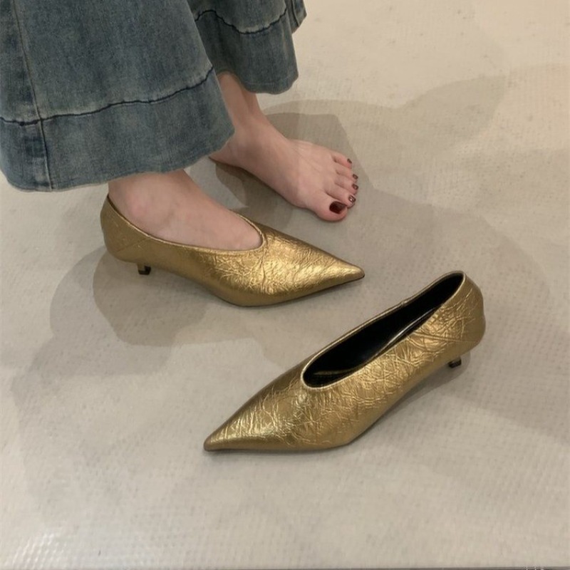 Pointed Toe Flat - 2025 outono novo commuter vento salto
