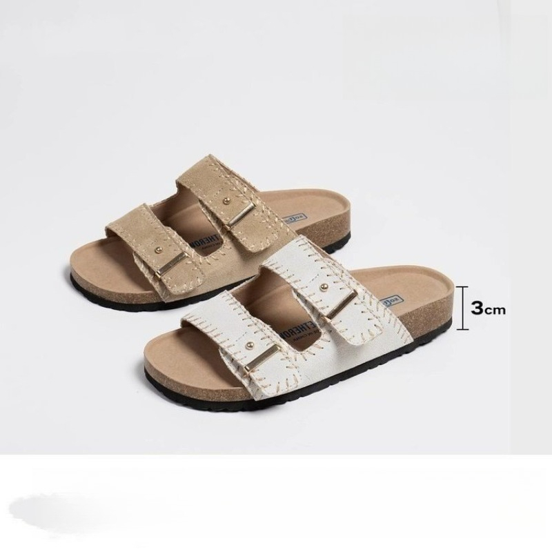 Sandálias Femininas Casuais de - Cork Wedge Sandal avaliação e preço