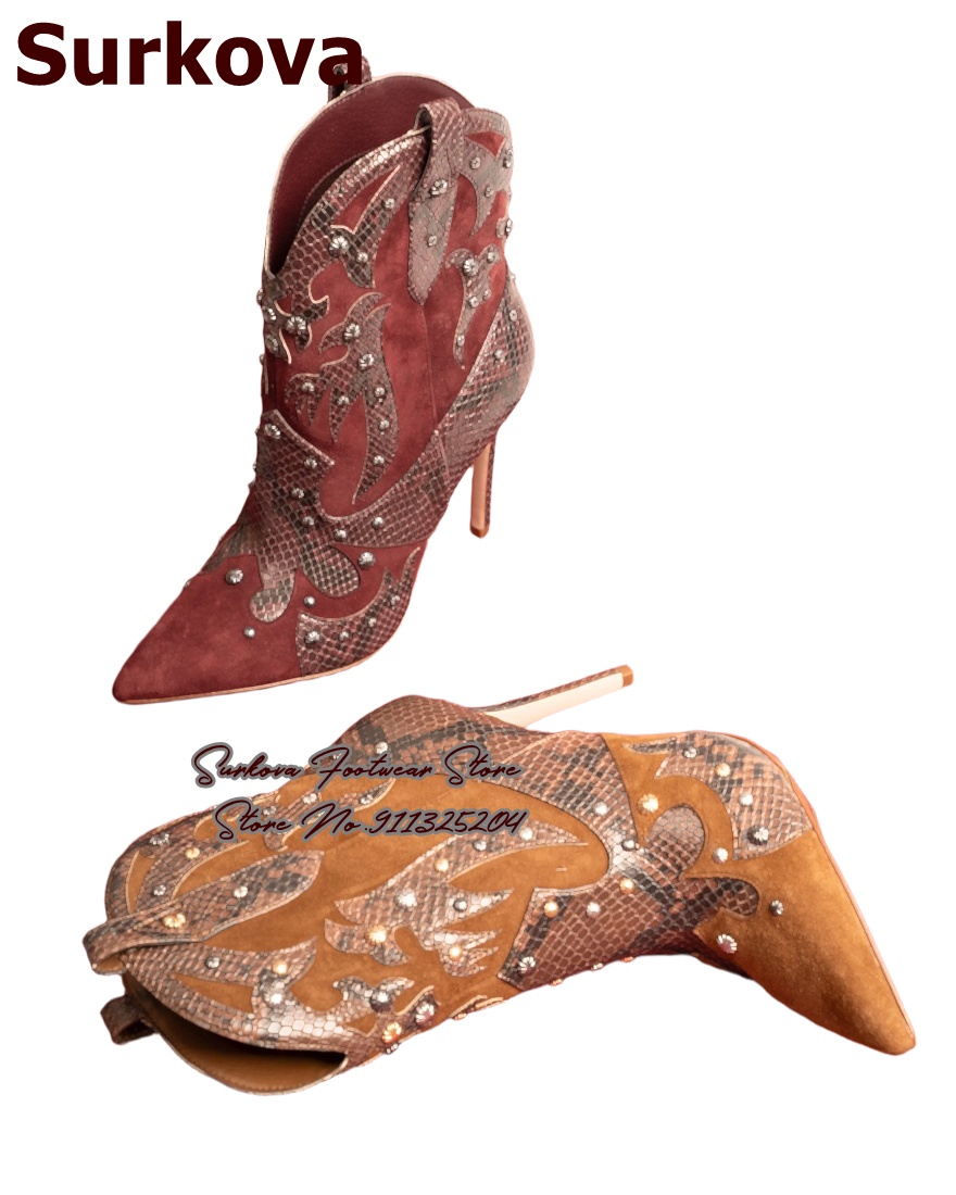 Botas de Salto Fino Estilo Wes - Western Cowgirl Boot avaliação e preço