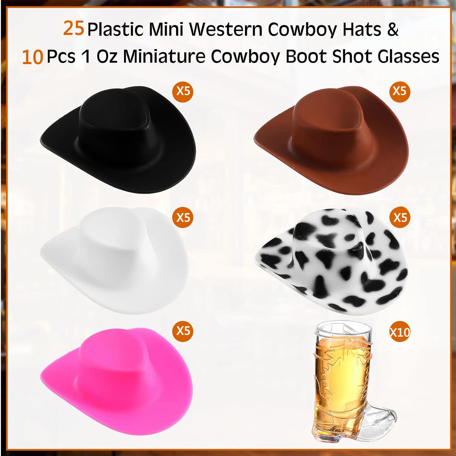 30 peças cowboys shot glass pl - Western Cowgirl Boot avaliação e preço