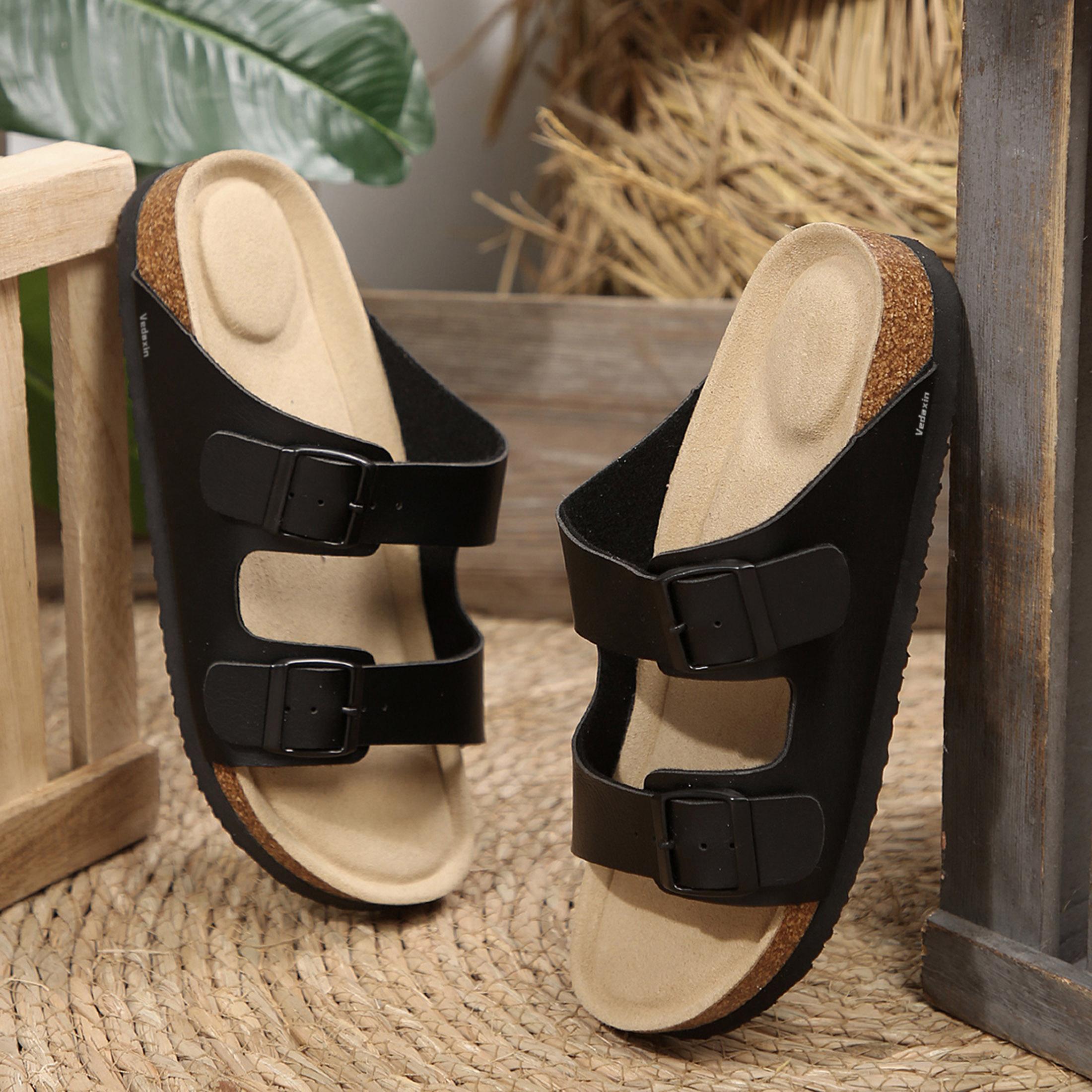Chinelos femininos com dupla f - Cork Wedge Sandal avaliação e preço