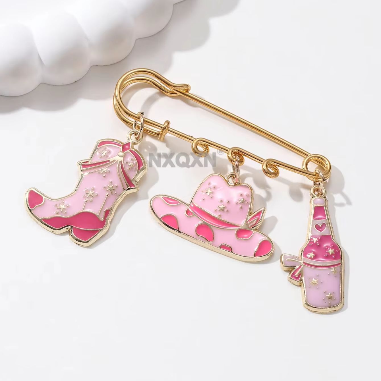 Broche de Esmalte Estilo Cowgi - Western Cowgirl Boot avaliação e preço