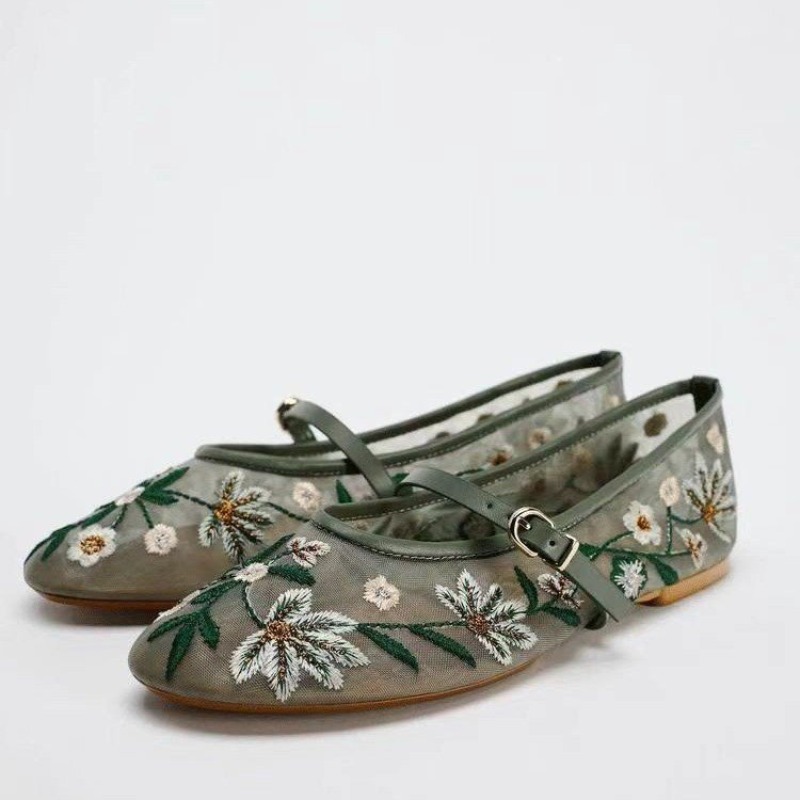 Novos Sapatos Femininos de Out - Pointed Toe Flat avaliação e preço