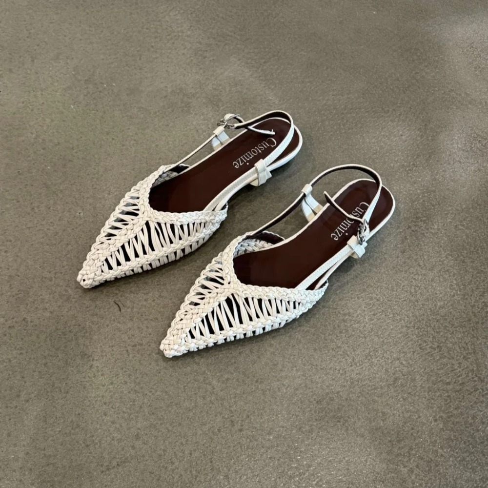 Sandálias Femininas Estilo Rom - Pointed Toe Flat avaliação e preço