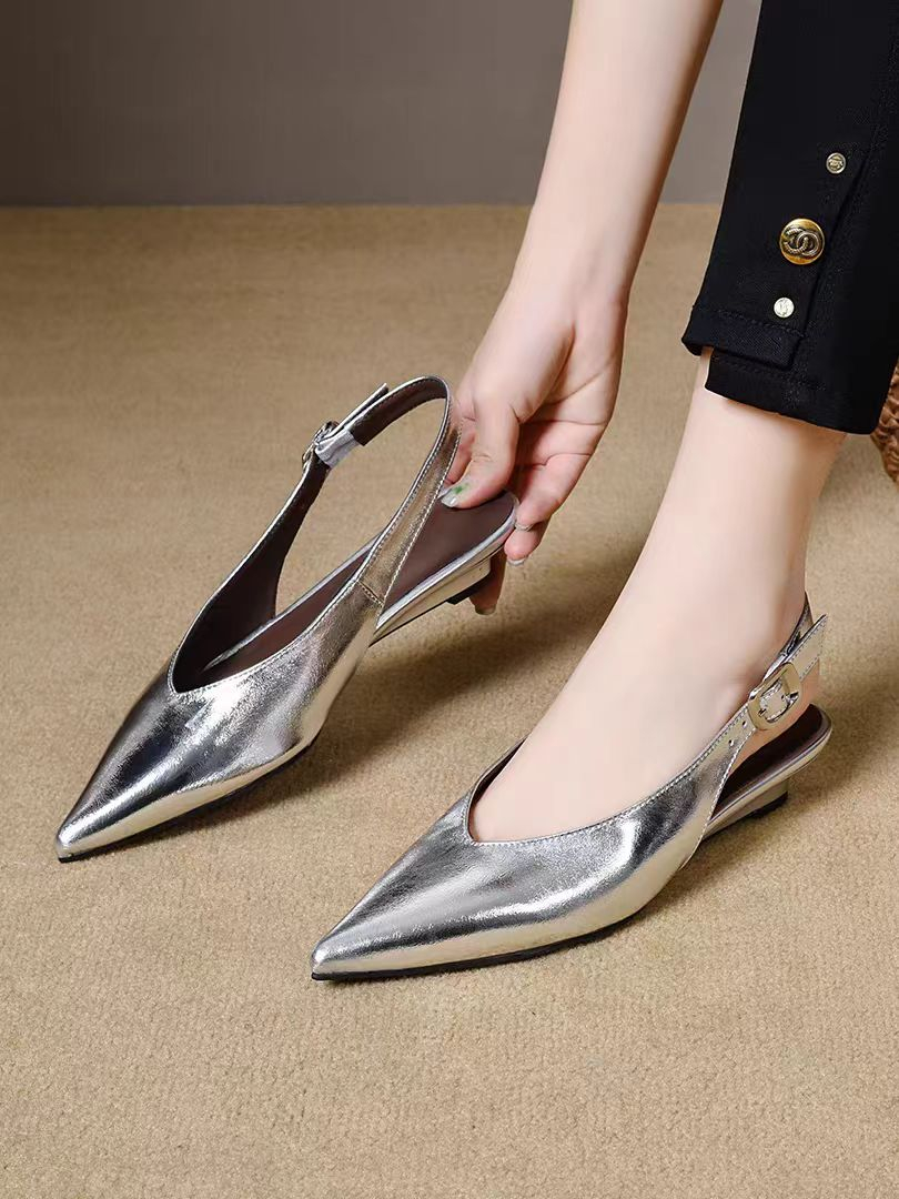 Sandálias Femininas Verão 2026 - Pointed Toe Flat avaliação e preço