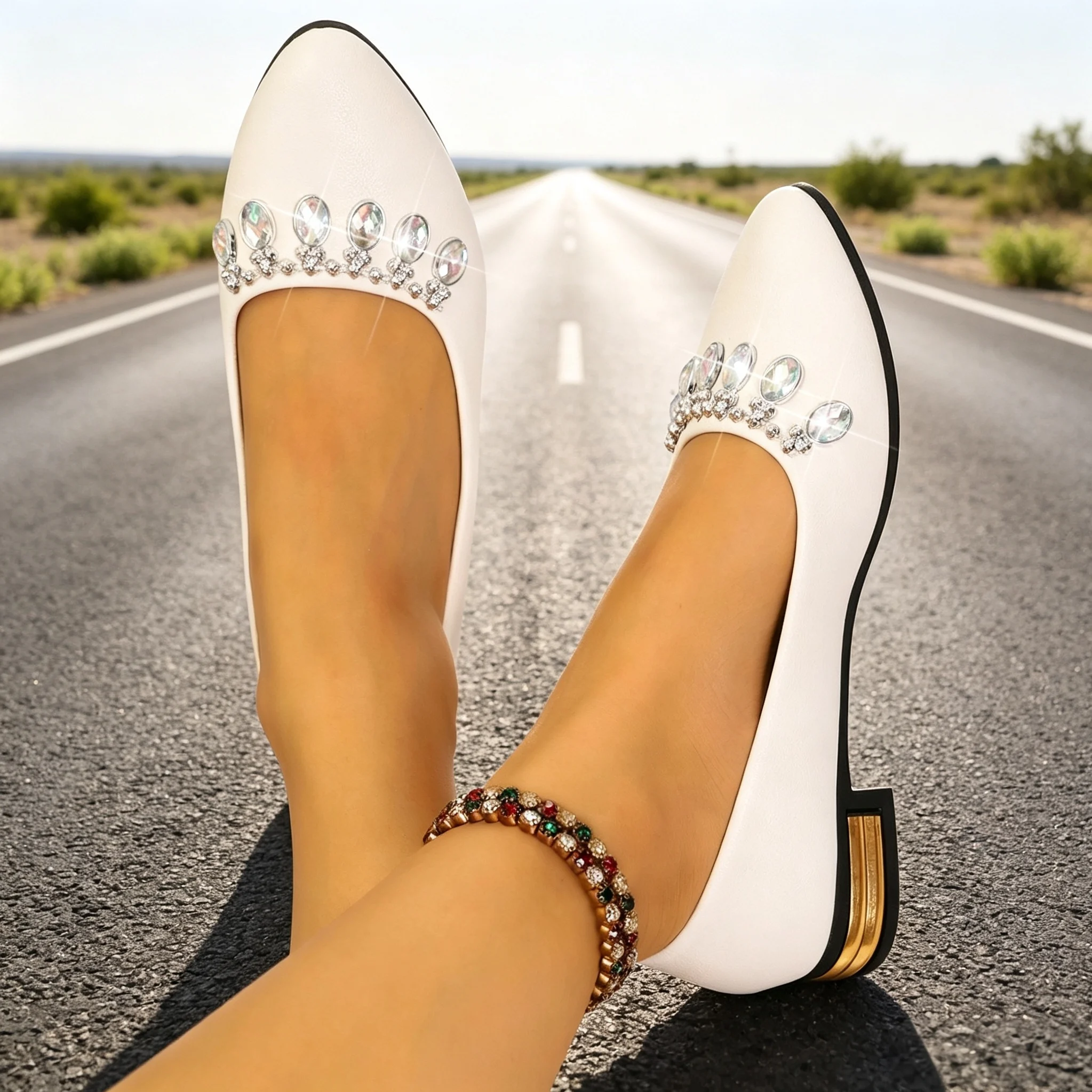 Sapatilhas Femininas de Bico F - Pointed Toe Flat avaliação e preço
