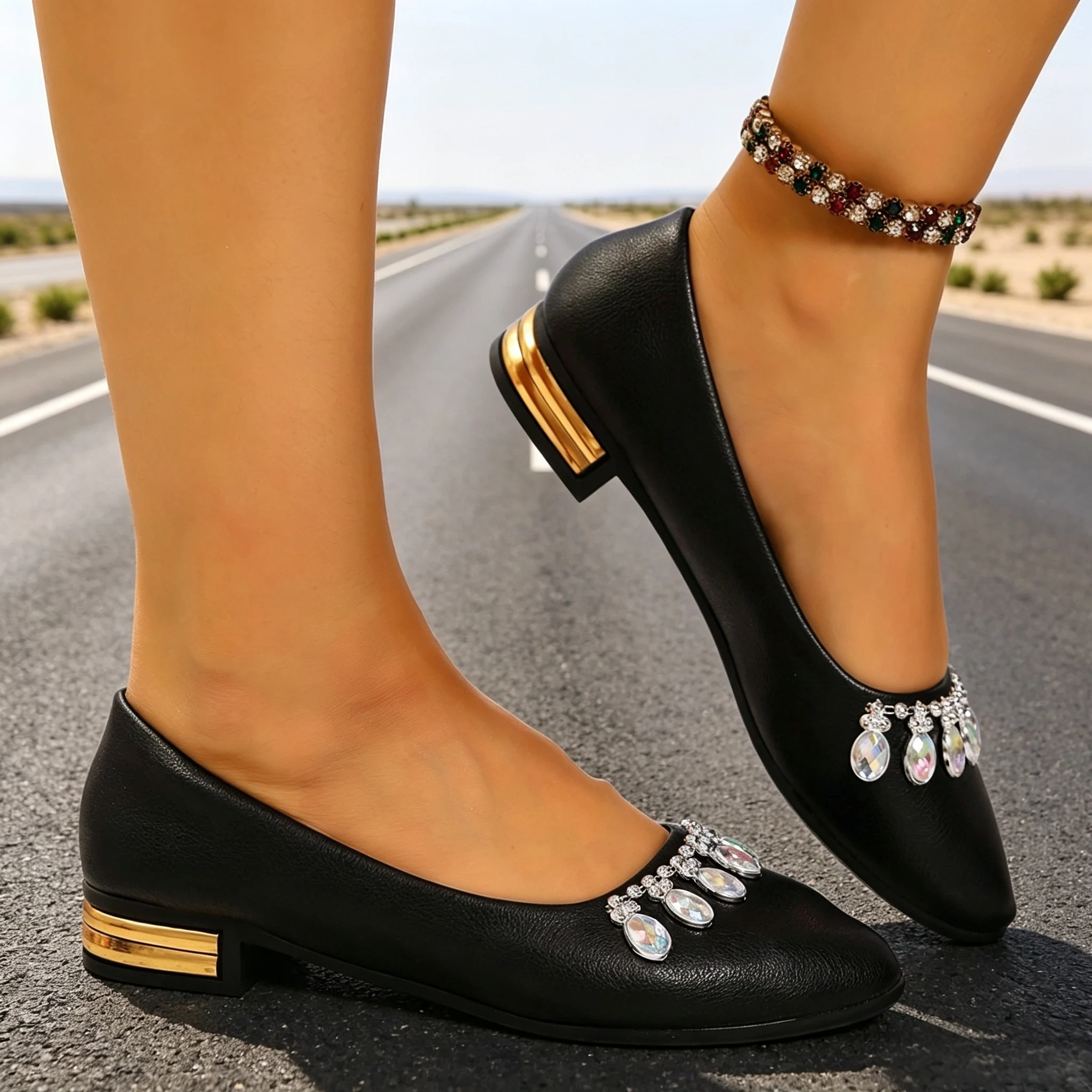 Sapatilhas Femininas de Bico F - Pointed Toe Flat avaliação e preço