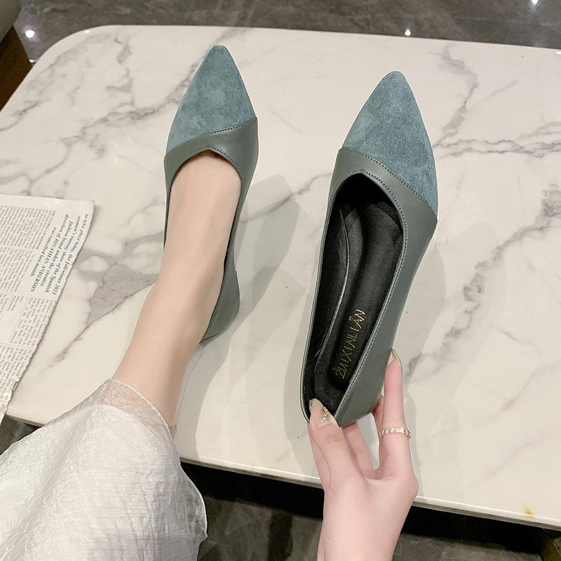 Sapatos planos de couro preto  - Pointed Toe Flat avaliação e preço