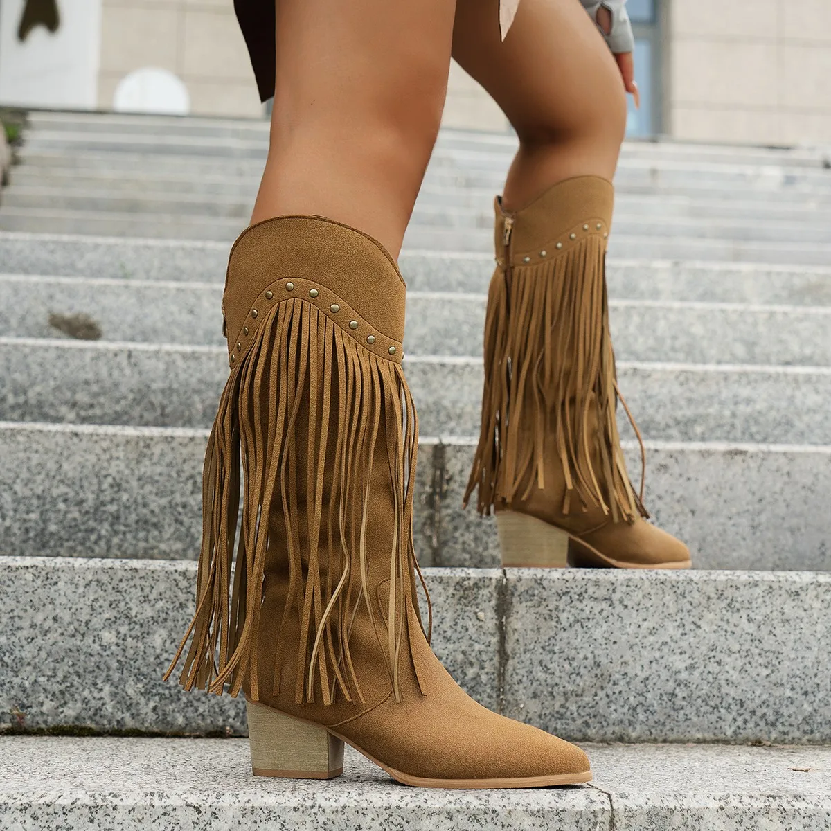 Plus size 43 feminino borlas o - Western Cowgirl Boot avaliação e preço