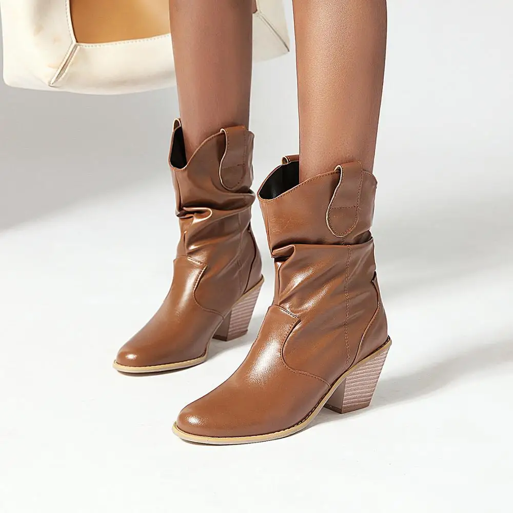 Moda ocidental botas de cowboy - Western Cowgirl Boot avaliação e preço