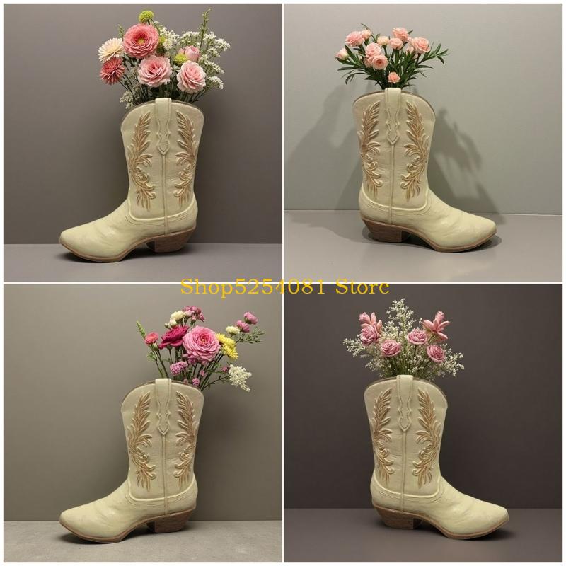 Axyc artístico cowboy bota pla - Western Cowgirl Boot avaliação e preço