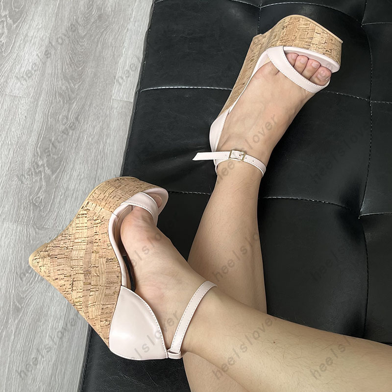 Ahhlsion Sandálias gladiadoras - Cork Wedge Sandal avaliação e preço
