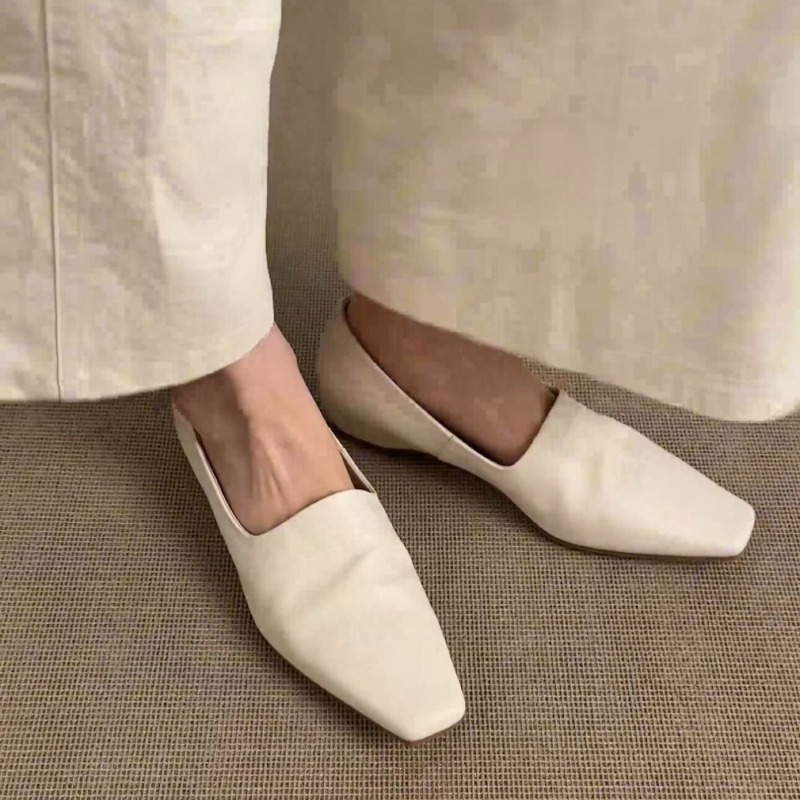 Sapatos Retro Femininos Slip-o - Pointed Toe Flat avaliação e preço