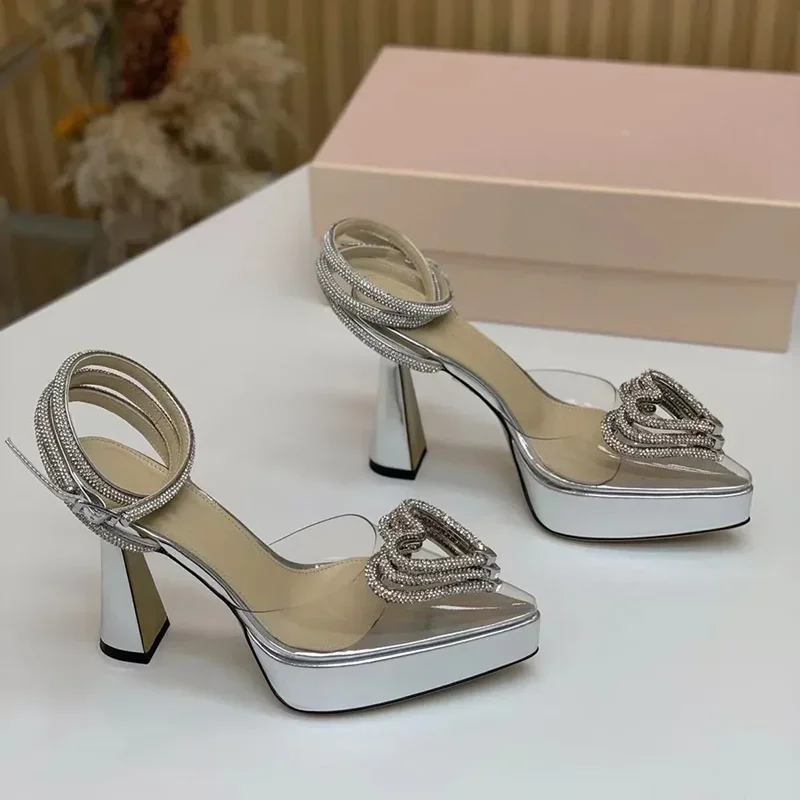 Plataforma de cristal amor dec - Pointed Toe Flat avaliação e preço